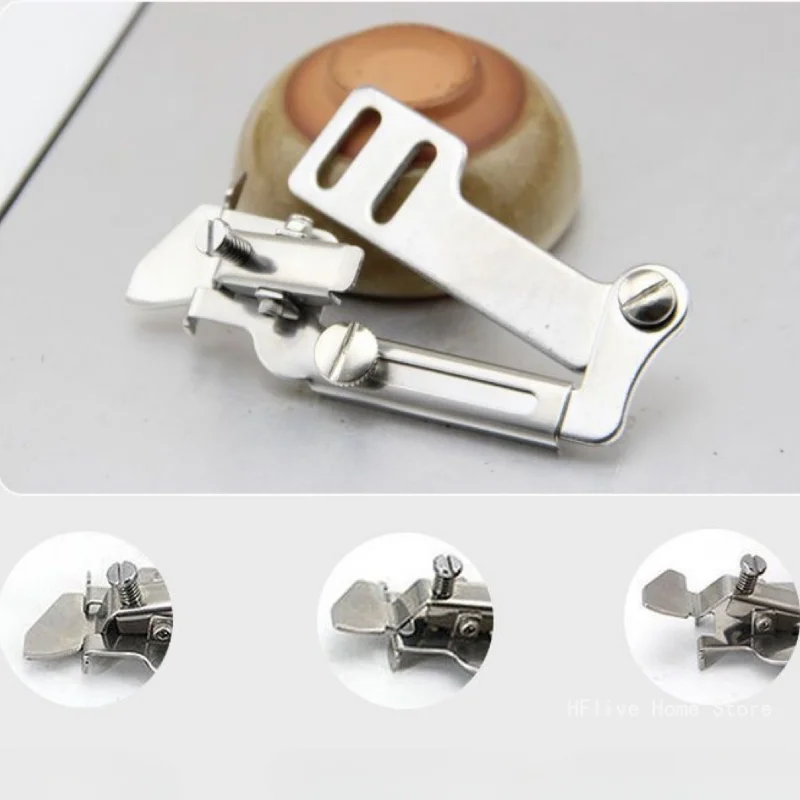 Piedino per macchina da cucire regolabile Strumenti universali Guida per cucitura per cucire Piedino per guida per cucitura per uso domestico industriale