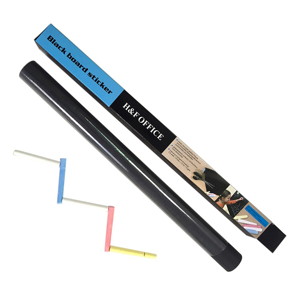 Blackboard Vinyl Peel and Stick Self Adhesive Chalkboard Wall Sticker Draw Decor Mural Decals Remove Blackboard Tools: 45cmX100cm