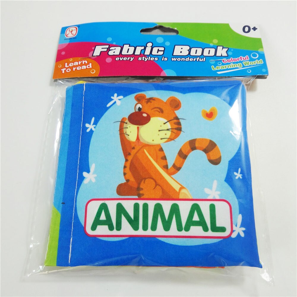 Ecroda 12 Stijl Activiteit Boek Engels Taal Stof Doek Baby Boeken Leren Onderwijs Speelgoed 0 ~ 12 Maanden Juguetes Bebe: 1