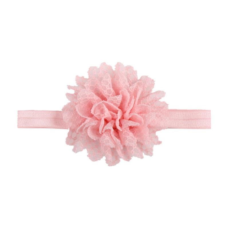 1Pc Baby Peuter Jongen Meisje Leuke Bloem Hoofdband Hoge Elastische Kant Haarband Effen Kleur Kids Hoofddeksels Haar Accessoires
