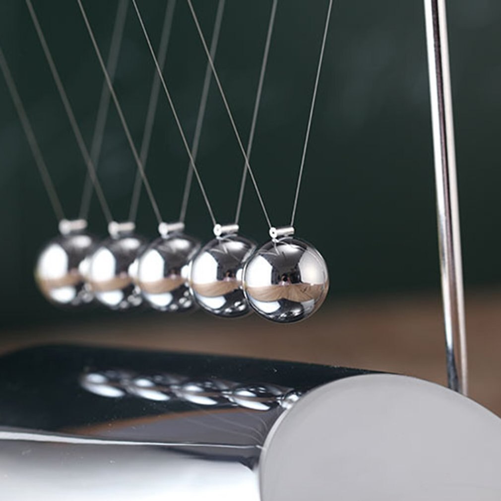 Newton skrivebord bordindretning metal vugge pendulkugle fysik videnskab pendul stål balance bold hjemmekontor dekoration