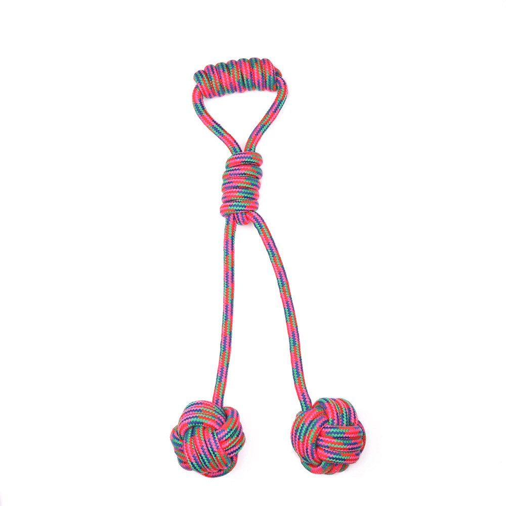 Cotton Chew Dog Rope Toy for Large Dogs Interactive Ball Shape Rope Toys Puppy Teeth Clean Outdoor Golden Retriever Pet TY0080: 5