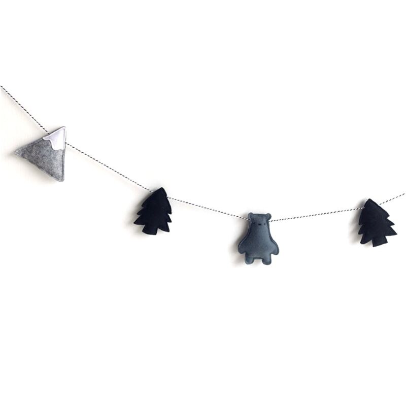 Schattige Beer Cloud Boom Opknoping Hanger Kinderen Kinderkamer Props Decoratieve Ornamenten Voor Zuigelingen Baby Fotografie Prop
