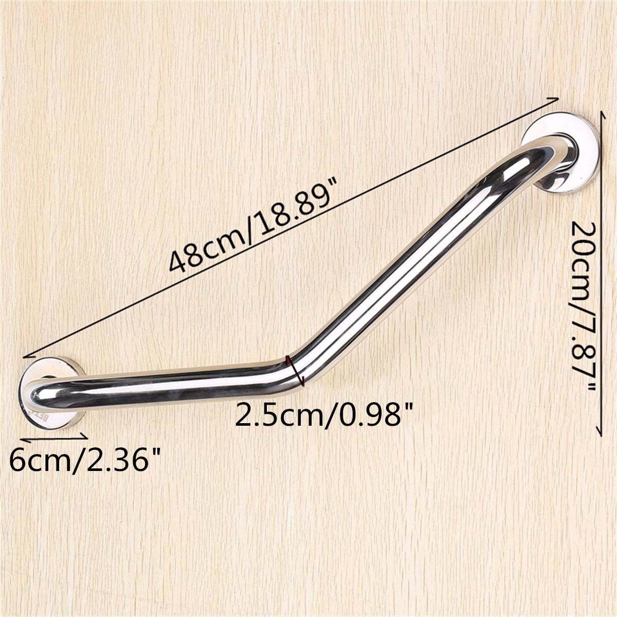 Stainless Steel Safety Grab Bar Bathroom Towel Rail Mobility Support Grip Handle Shower Assist Handle for Handicap and Elderly