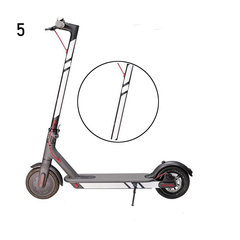 1 Set 20 Colors Reflective Styling Stickers Xiaomi Mijia M365 Night Safety Decal Skateboard Warning Strip Electric Scooter Parts: 05