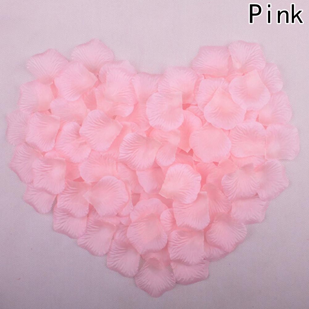 100 Pcs Bruiloft Bloemblaadjes Kunstmatige Zijden Rozenblaadjes Bloemen Petalas Petalos Wedding Bridal Shower Aisle Vaas Decor Confetti: PK2