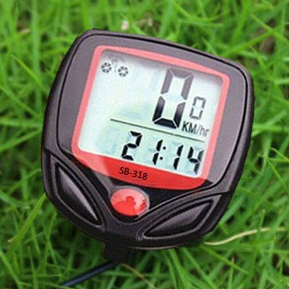 SB-318Wired Bicycle Bike Cycle Digital LCD Display Computer Speedometer Odometer Stopwatch Display Code Table