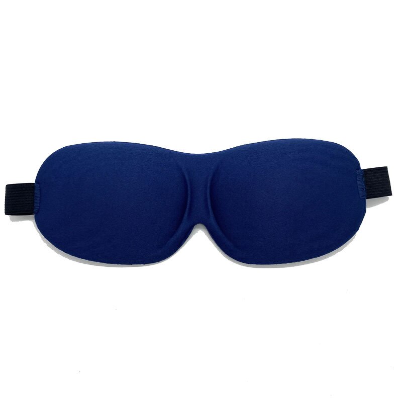 Mascarilla 3D para dormir para hombre y mujer, máscara de algodón estéreo para los ojos, para descanso de ojos, cuidado de la salud: Dark Blue