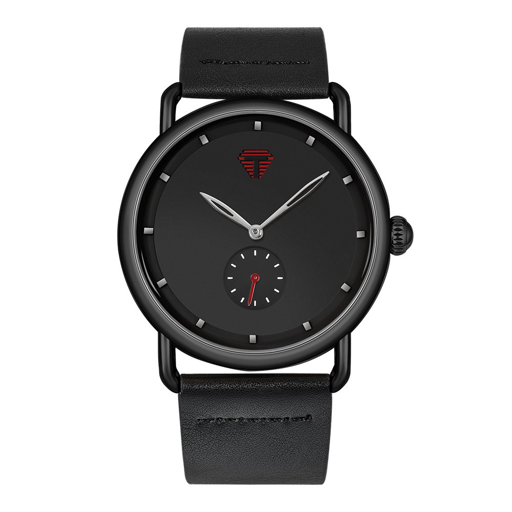 TOMI – montre minimaliste pour hommes, classique, cadran rond, à Quartz, polyvalente, de , de Festival: Black