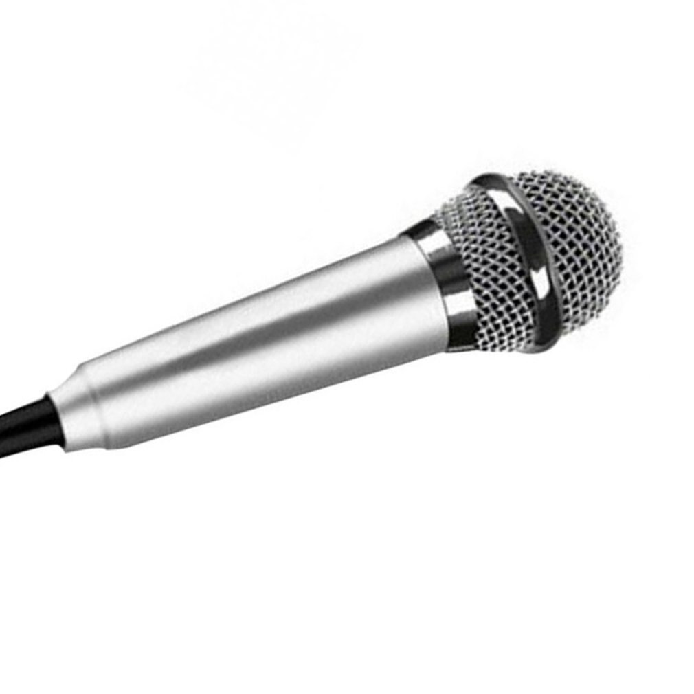 Portable 3.5mm stéréo Studio micro KTV karaoké Mini Microphone pour téléphone Portable ordinateur Portable PC de bureau petite taille Microphone