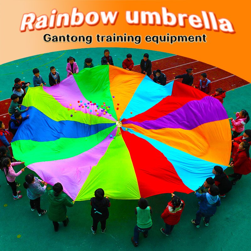 Regenboog Paraplu Vroege Onderwijs Outdoor Kinderen Spel Training Fysieke Fitness Intelligente Leermiddelen Apparatuur