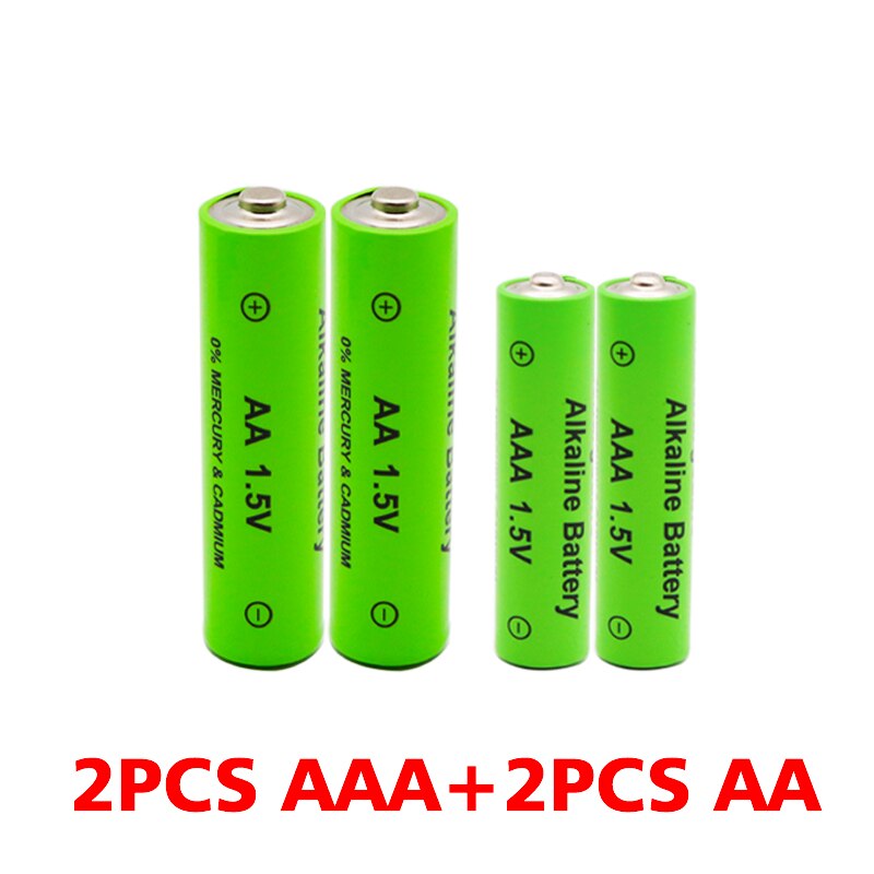 AA+AAA 100% 1.5V Rechargeable AA Battery AAA Alkaline 2100-3000mah For Torch Toys Clock MP3 Player Replace Battery: 2AA-2AAA