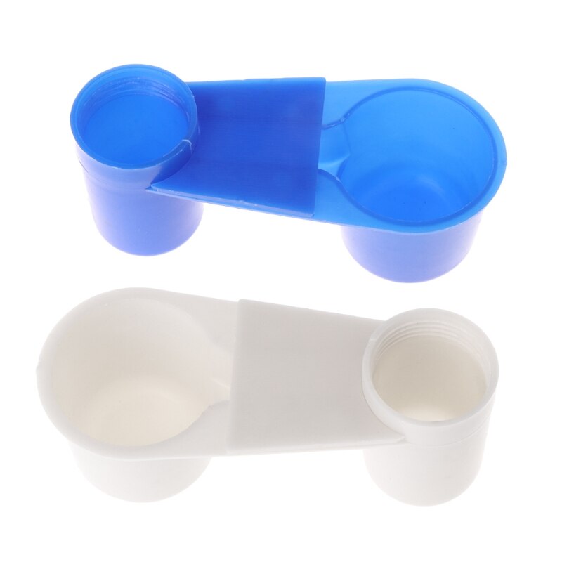 Plastic fugl vand feeder drikker foder kop papegøje due kylling haveredskaber