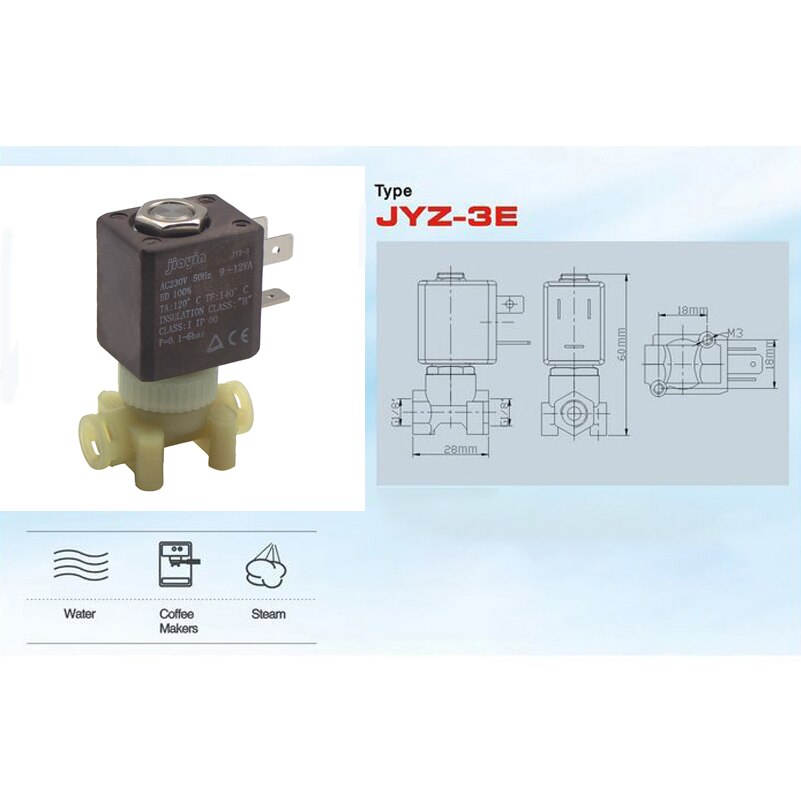 Jiayin jyz -3 ac 230v 50hz 6 bar kanyle 2/2- vejs ... – Grandado