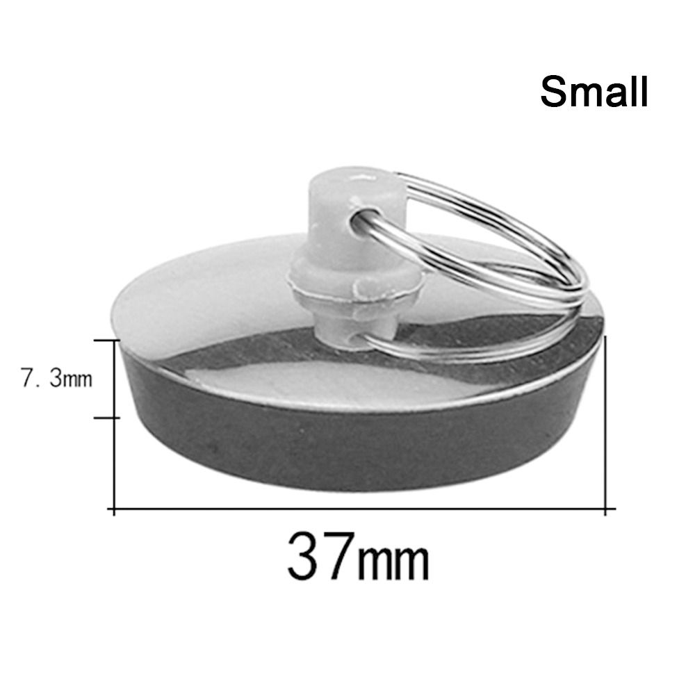 37/15,7/55,7 mm Durchmesser Badstopfen Edelstahl Gummi Abflussstopfen für Badewanne Waschbecken Waschbecken Küche Badezimmer Zubehör: Weiß