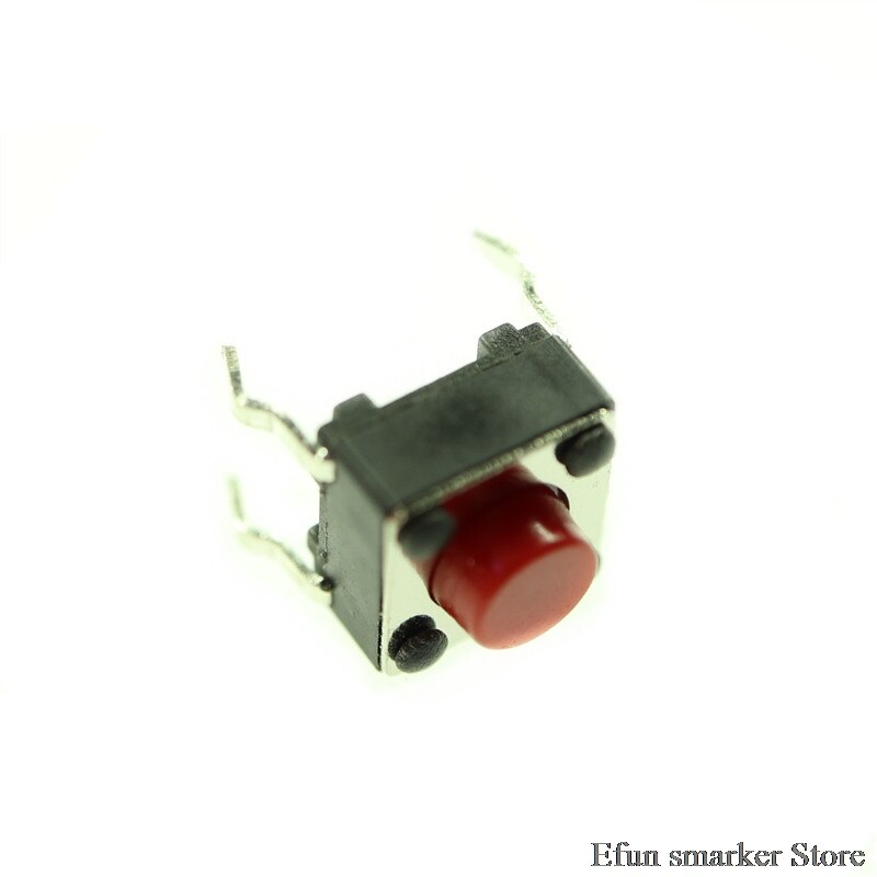 6x6x5mm Red Tactile Switches DIP-4 6*6*5MM Push Button induction cooker Switch