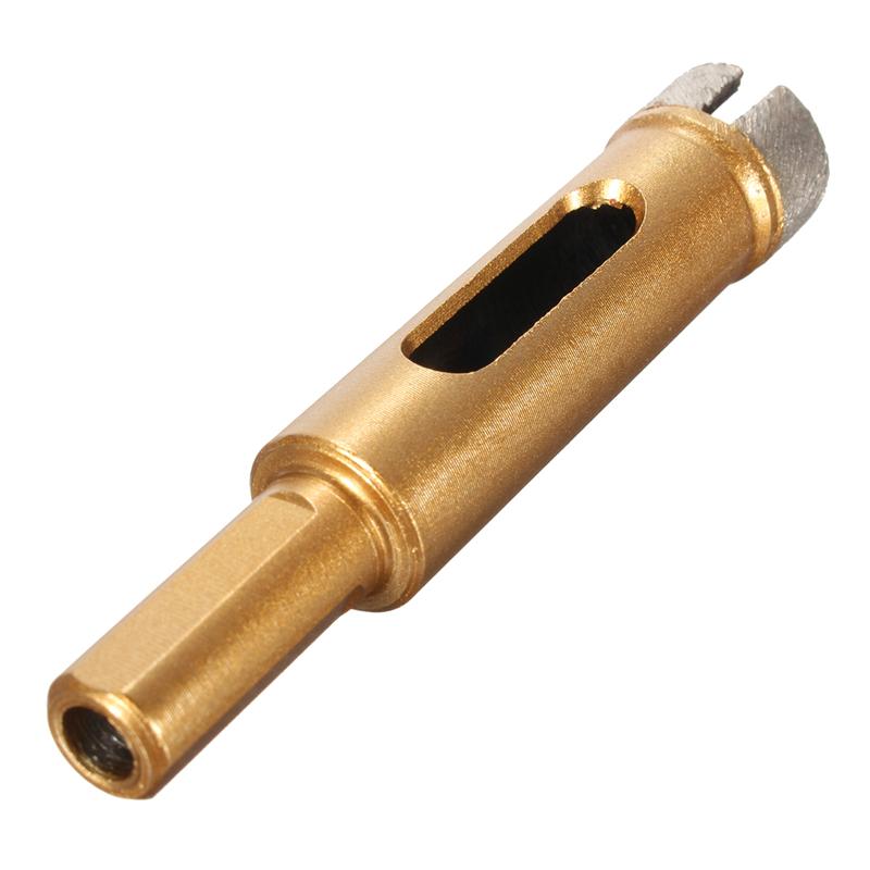 6mm-25mm Gold Diamond Drill Bit Hole Saw Glass Granite Cutter Opener Bits for Marble Granite Tile Ceramic Glass Tile cutter 1PCs
