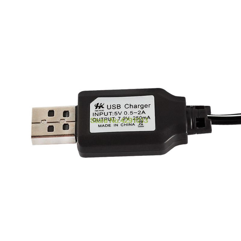 USB Charging Cable Ni-Cd Ni-MH Batteries Pack SM Plug Adapter 7.2V 250mA Output Remote Control Toy