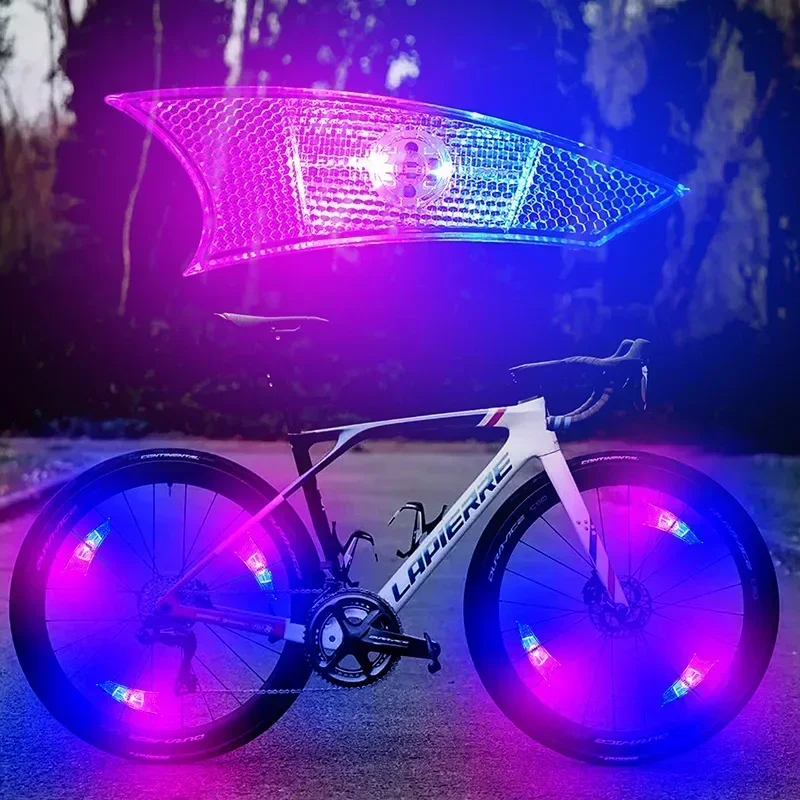 Led Fiets Spaak Licht Waterdichte Racefiets Wielverlichting Nacht Rijden Veiligheid Waarschuwing Spaken Lamp Fiets Decor Fietsaccessoires