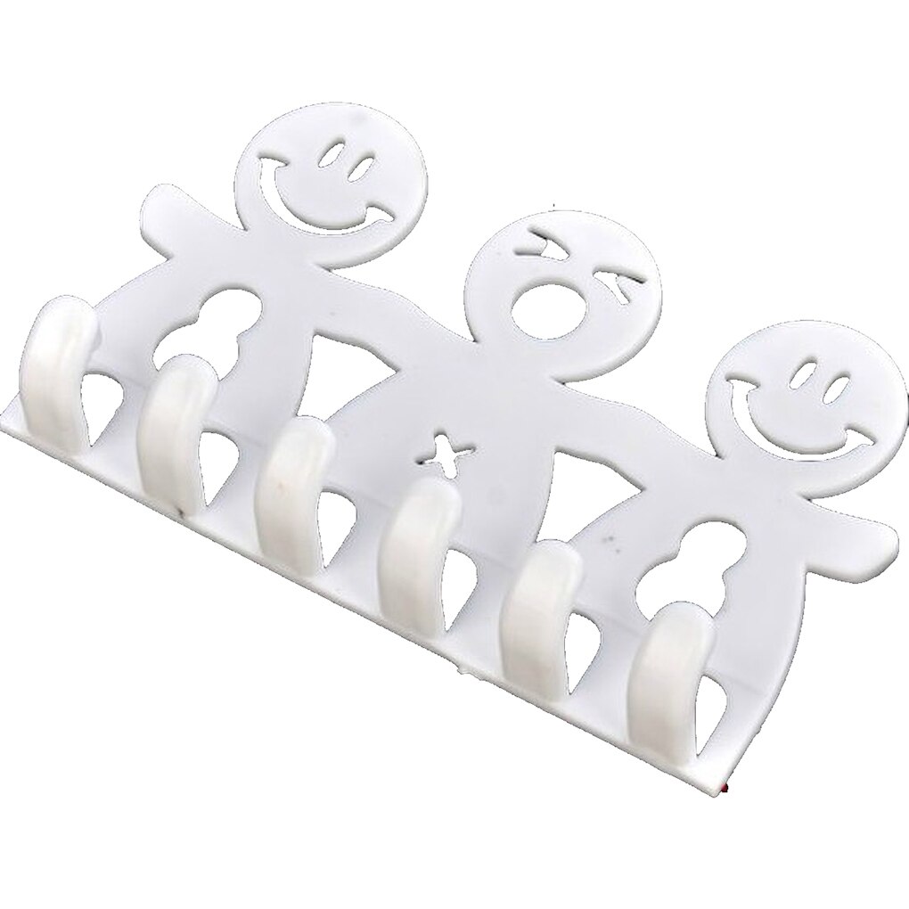 Smiling Face Cartoon Wall Sucker Toothbrush Rack H... – Grandado