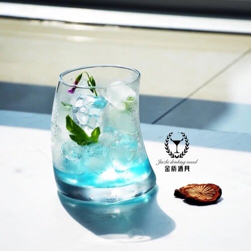 Vinkopp blandet seiling juice kopp buet kopp skrå glass cocktailglass krystallglass: 360ml