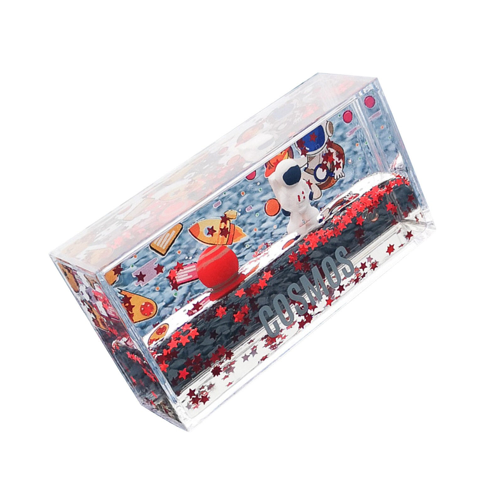 Płynna pływająca dekoracja astronauta pokój dziecięcy ruchome piaski pływający akrylowy ornament na urodziny, dekoracja ślubna Hhome