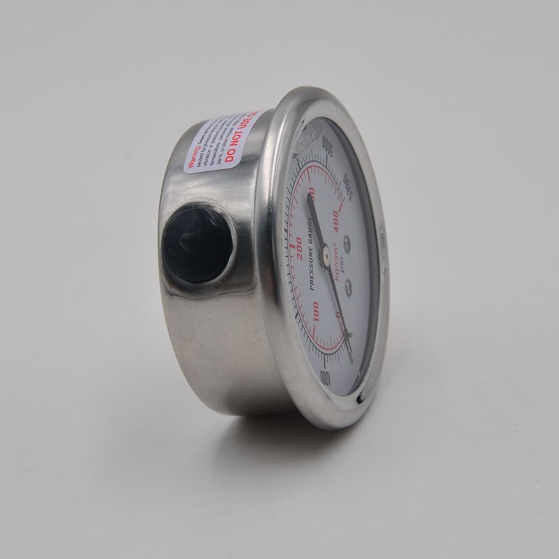 0-5000 PSI Gauge Filled Hydraulic Pressure Liquid