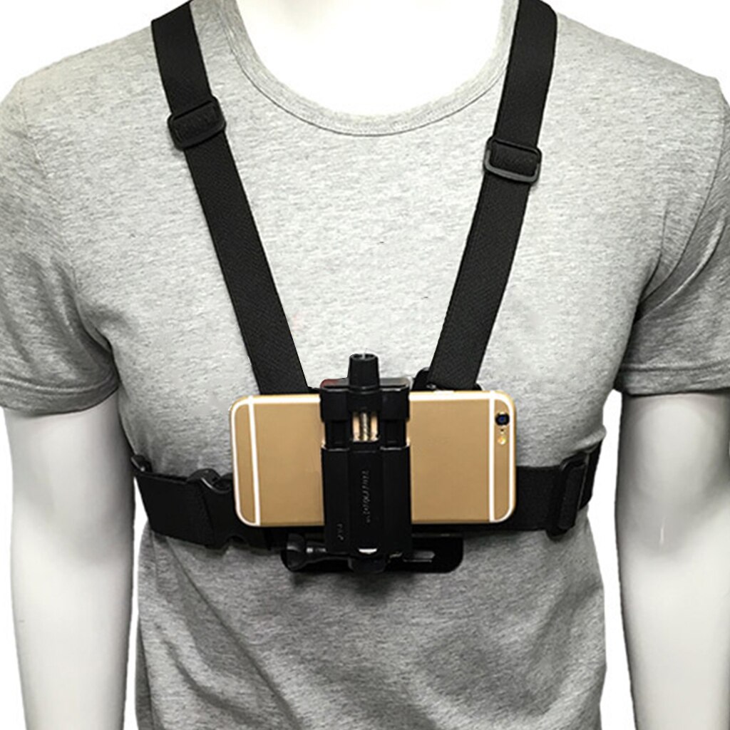 Adjustable Phone Clip Holder Mobile Phone Stand Outdoor Sport Chest Mount Harness Strap Holder for iPhone for Xiaomi for Huawei