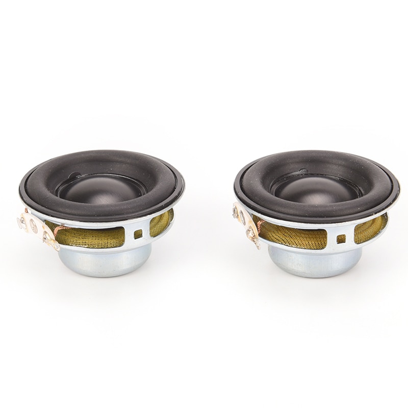 2pcs 1.5"inch 40mm 4ohm 5W Full-range Speakers HIFI Loudspeaker Rubber Edge Speaker Unit