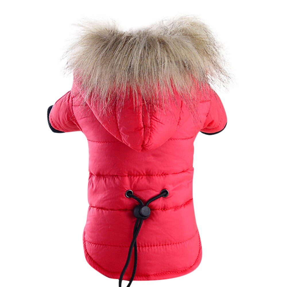 Hond Jas Winter Warm Kleine Hond Kleding Voor Chihuahua Soft Fur Hood Puppy Jas Kleding Hond Kleren Warm voor Hond D7: C / XL