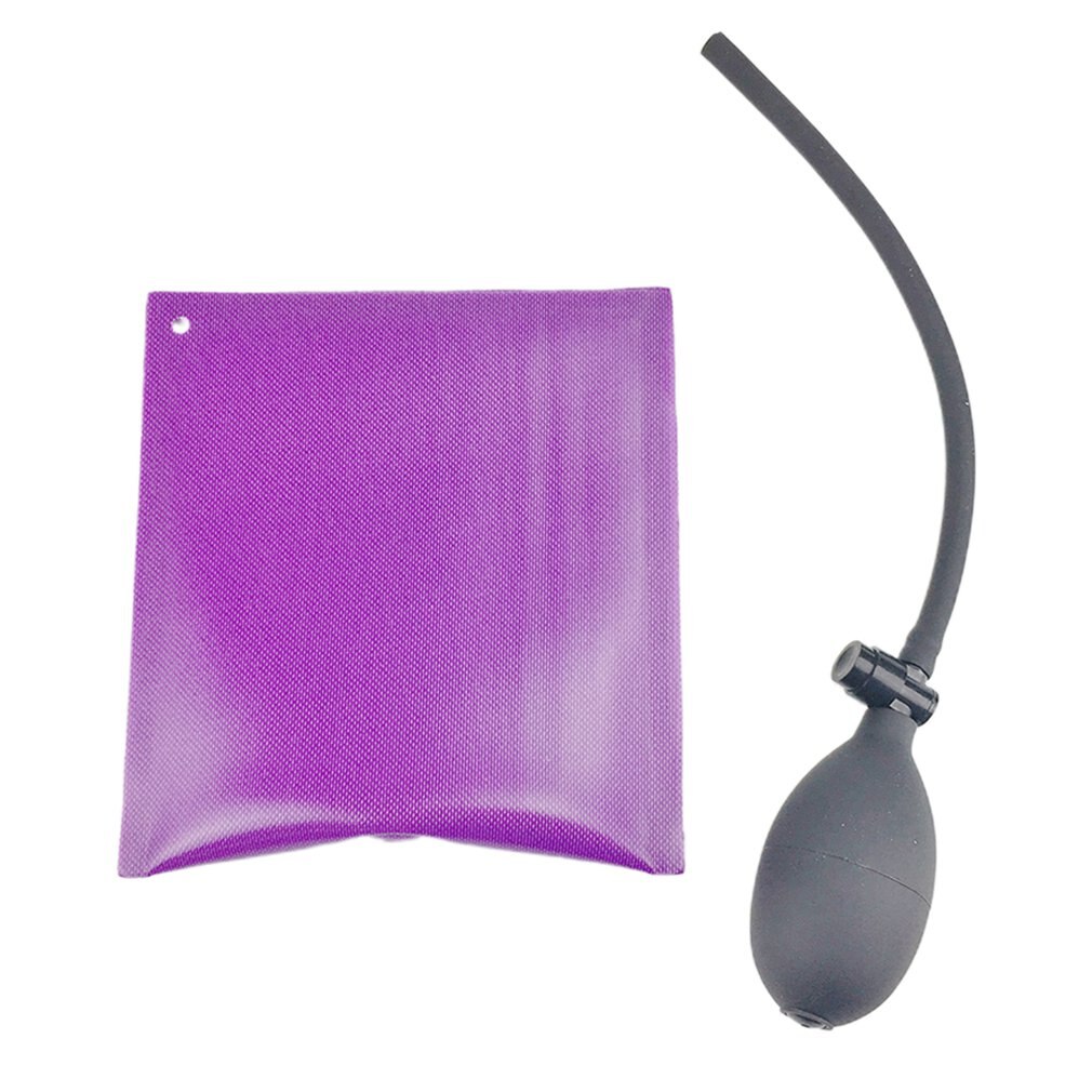 Ajuste de instalación de posicionamiento de puerta y ventana, accesorios de cojín de aire, cojín inflable de ventana multifunción: Purple