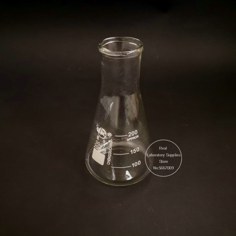 1set (100ml, 150ml, 200ml) Laboratory Borosilicate Glass Flask Wide Neck Conical Triangular Flask