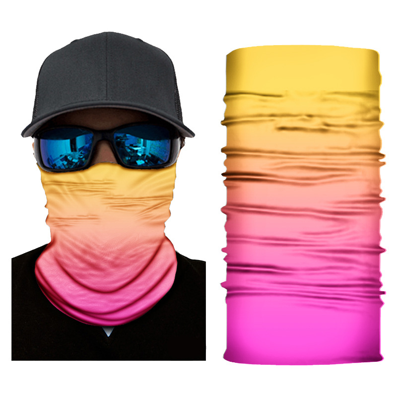 Gradient Magic Seamless Cycling Bandanas Men Balaclava Bycycle Fishing Mask Protection Half Face Shield Bicycle Bandage: PURPLE