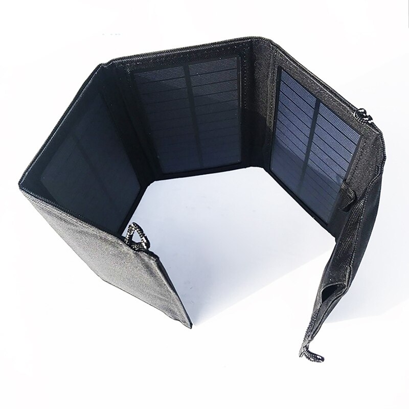 USB Port 7W Solar Charger 5V Foldable Portable Solar Phone Charger Solar Panel Compatible With Mobile Phone Tablet Etc