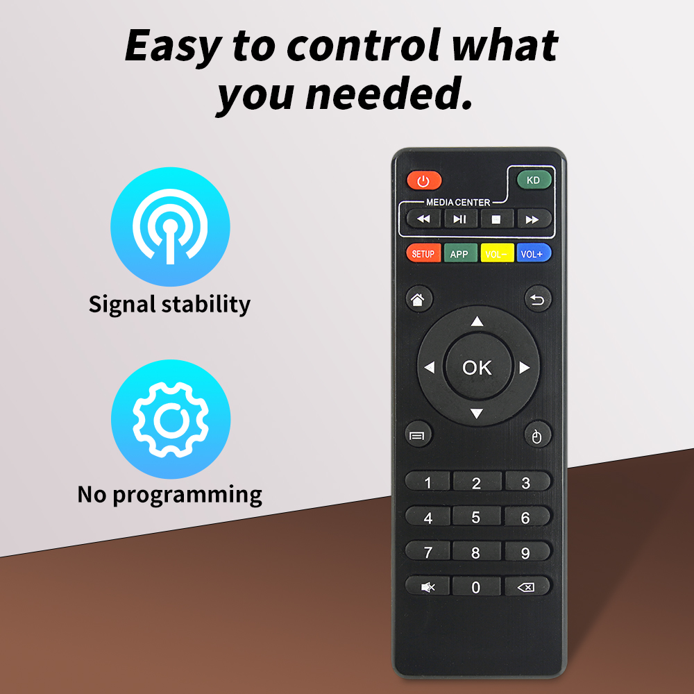 X96 Mini Replaced Universal Android TV Box Remote Control,for MXQ Pro 4K,T95M,T95N,T95X,MX9,H96,H96 Pro+ Android TV Box,KODI Box