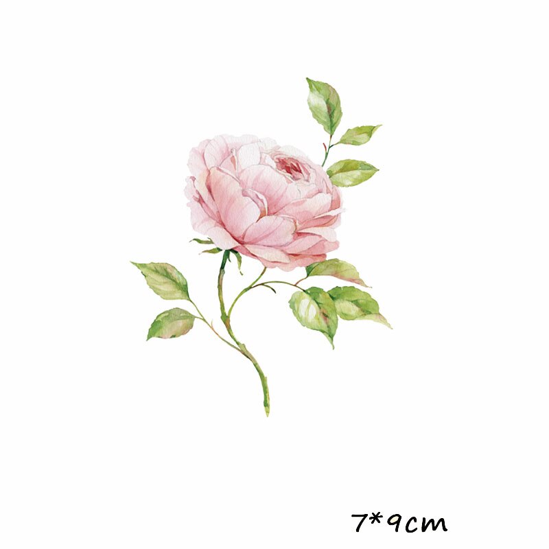 Ijzer Op Transfer Patches Kleurrijke Bloemen Warmte-Afdichting Patch Jongen Meisje Kleding Stickers Streep T-shirt Sticker Diy Applique H: 06