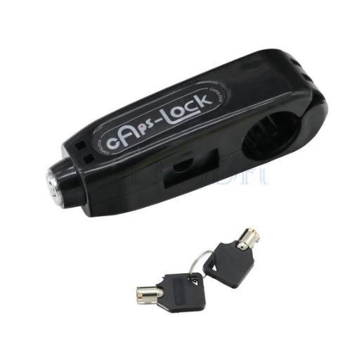 Motorcycle Grip Lock CNC Security Safety Locks Handlebar Handset Brake Lever Disc Locking Fit Scooter ATV Anti-Theft Motor Lock: Type B Black