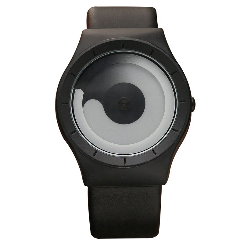 Unieke Draaitafel Minimalistische Creatieve Horloge Novel Stijlvolle Geek Sport Quartz Horloge Voor Mannen Vrouwen Relogio Masculino: QP022