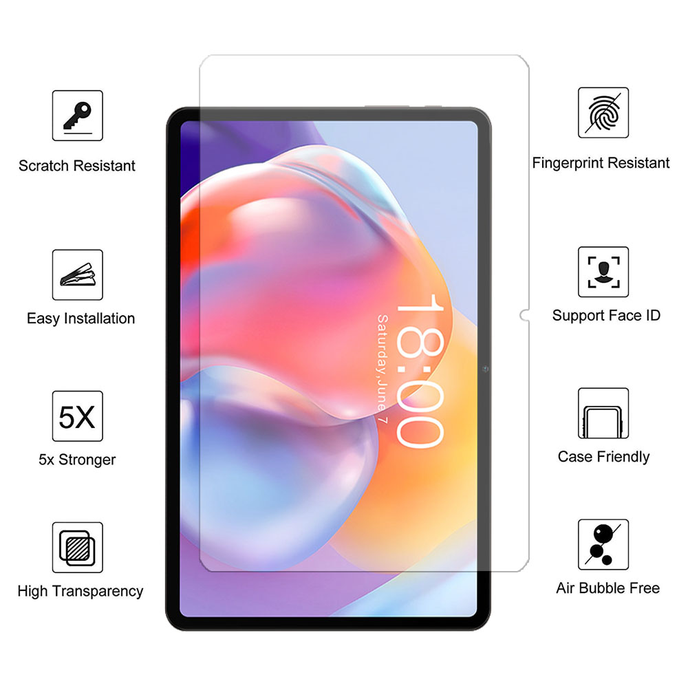 Für Teclast P40HD 10,1 Zoll gehärtetes Glas Displayschutzfolie 2022 Tablette Sceatch nachweisen HD klar Blase kostenlos Schutzfolie