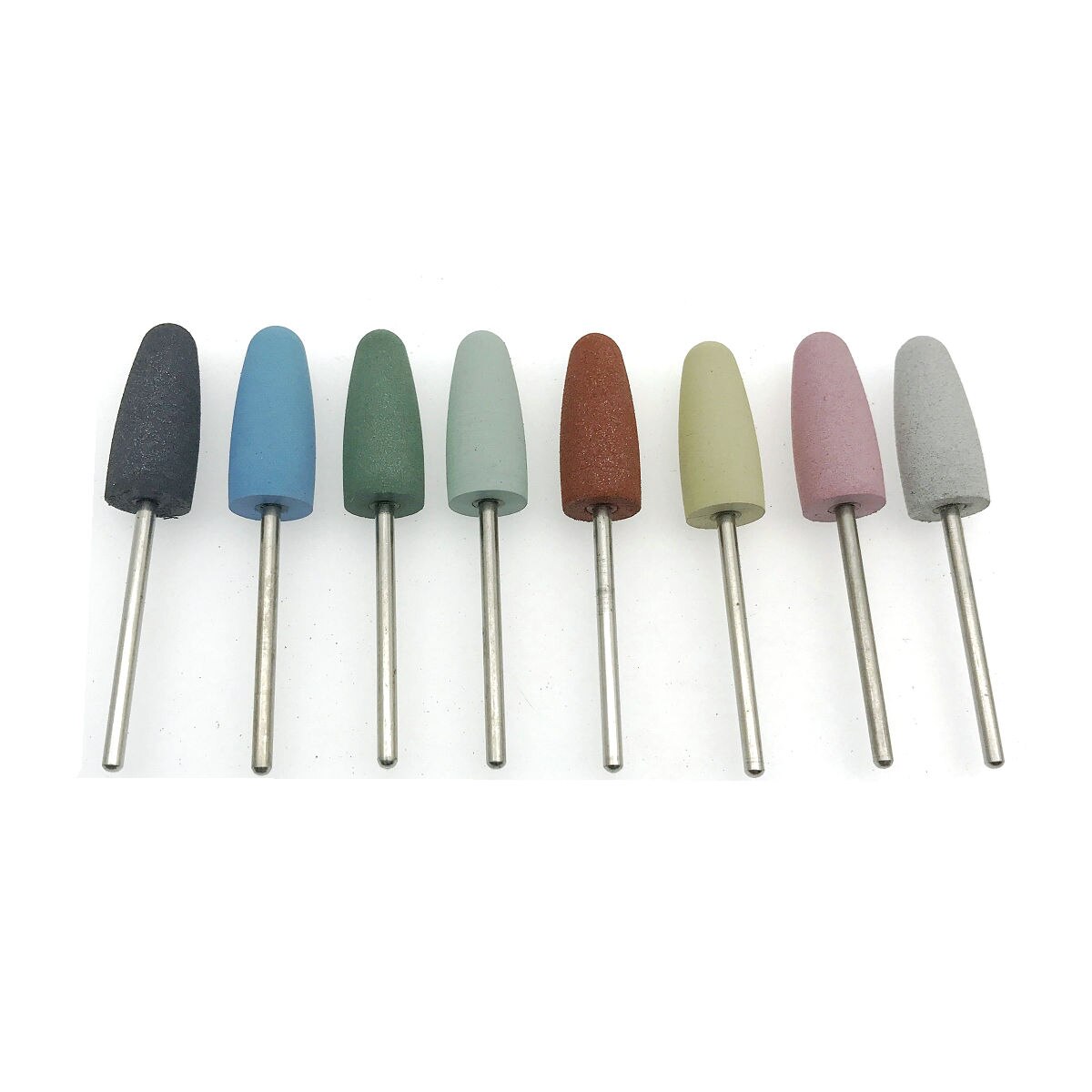 10 stk silikonegummi dental poleringsmaskine slibemaskiner neglebor til elektrisk manicure og oral indledende poleringsbor