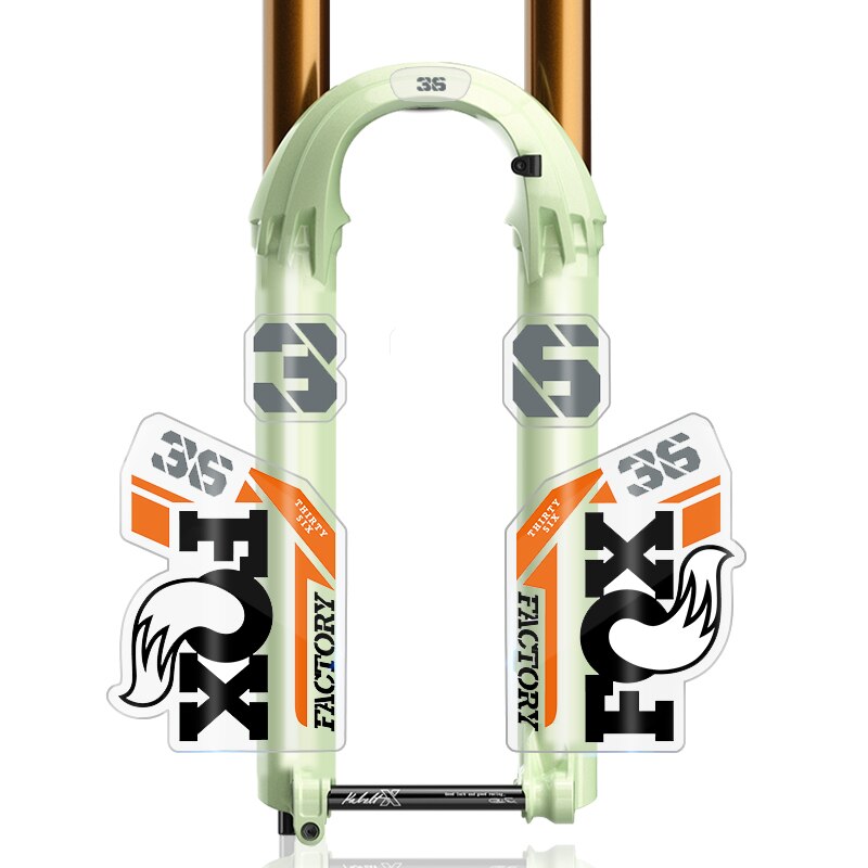 Fox Float Fabriek 36 Am Mountainbike Vork Stickers Mtb Mountain Fox Float 36 Laatste Voorvork Decals: blk grey oge cln btm