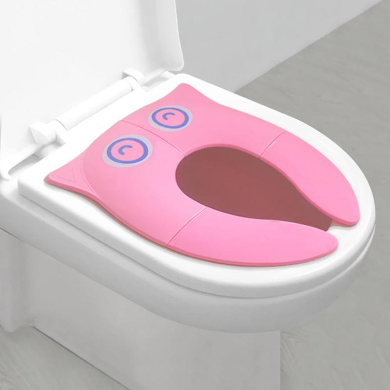 Plegable bebé protector para asiento de inodoro niños asiento de entrenamiento para el baño niños olla cojín Silla de viaje al aire libre mamá accesorios para cuidado de bebés