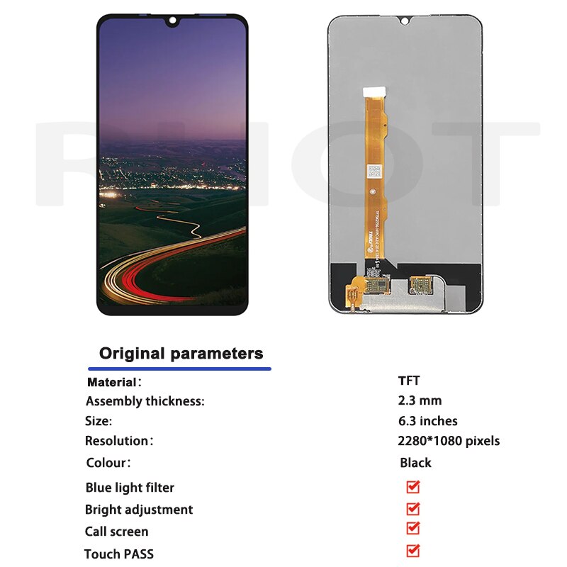 6.3" Original Display For Vivo V11i Y97 V1813A V1813T LCD Screen Touch Digitizer Replacement Assembly For VIVO V11 1806 Display