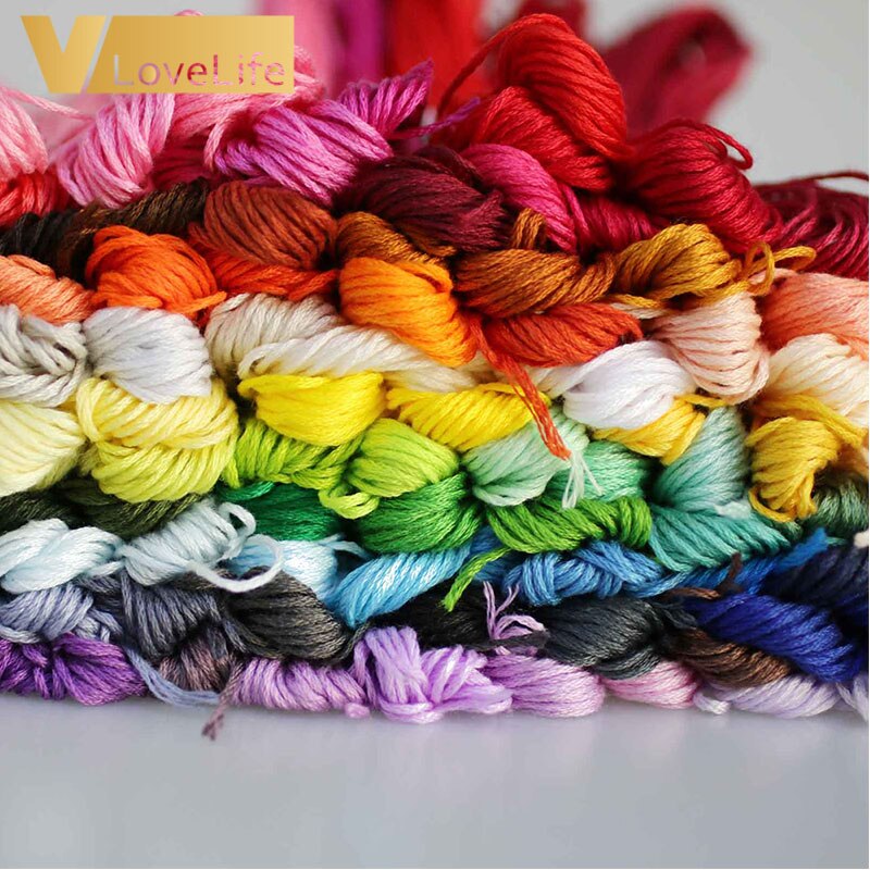 Thread Embroidery Thread Pattern Skein Cross Stitch Hilo Silk For Manualities Thread 100/150 Pcs DIY DMC For Home Decor