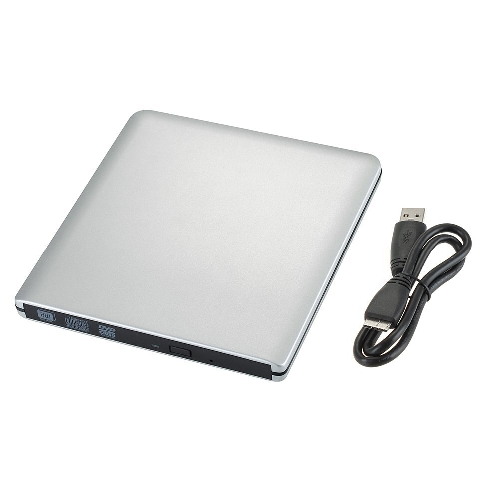 Voor Samsung Asus Dell HP Ultrabook USB 3.0 Externe DVD Speler 8X DVD-ROM Combo Reader 24X CD-R Brander Slim Optische drive Silver