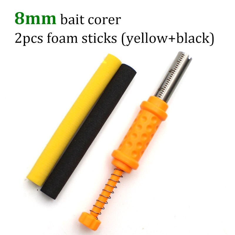 Kit d&#39;outils de pêche à la carpe 6mm/8mm, bouillettes Pop-Up, accessoires de fabrication d&#39;appâts pour carpe + plate-forme en mousse pour matériel de pêche: 8mm-yellow and black