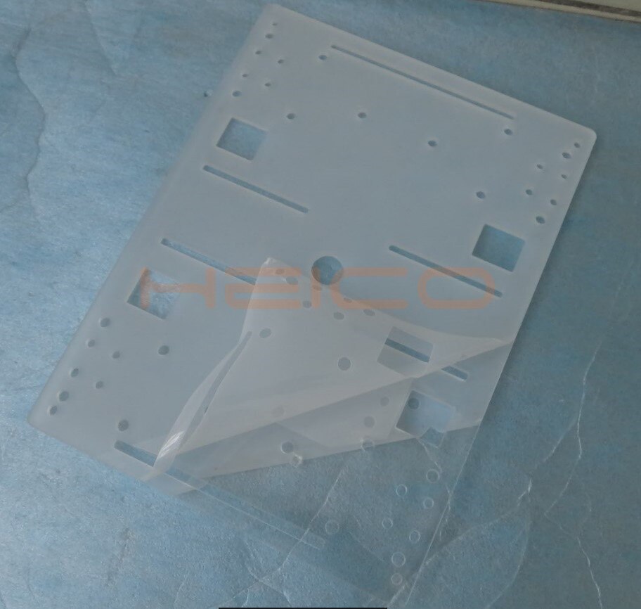 195*145*3mm Trasparente Acrilico Telaio Telaio In Plastica Piastra per FAI DA TE Accessori Auto Intelligente