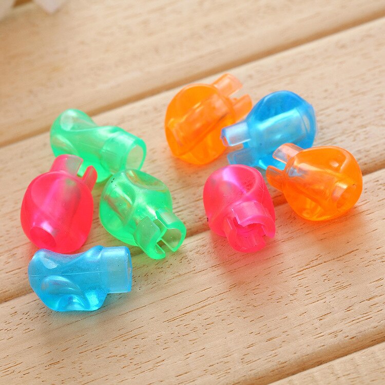 Lápiz de silicona para niños y estudiantes, Corrector de postura de escritura, pez delfín, 8 Uds.