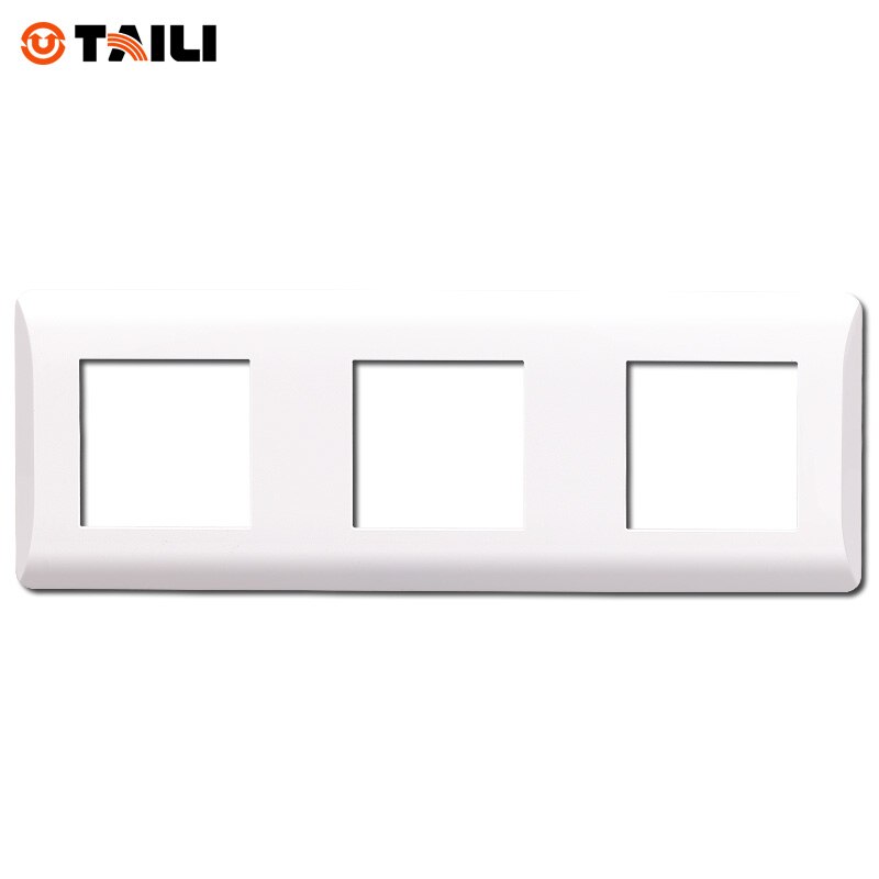 TAILI plaque avant de cadre à trois gangs | Pour interrupteur mural, panneau de bricolage 220*80mm
