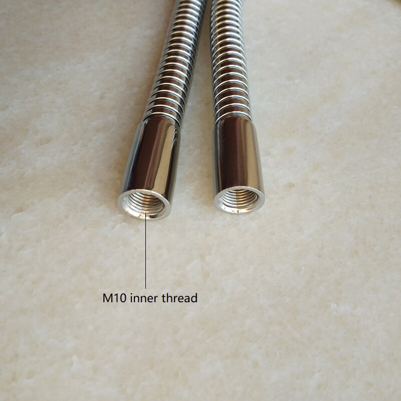 2pcs/lot dia.12mm male M10 screw +M10 female thread metal Flexible conduit metal gooseneck hose serpentine tube clamp lamp use